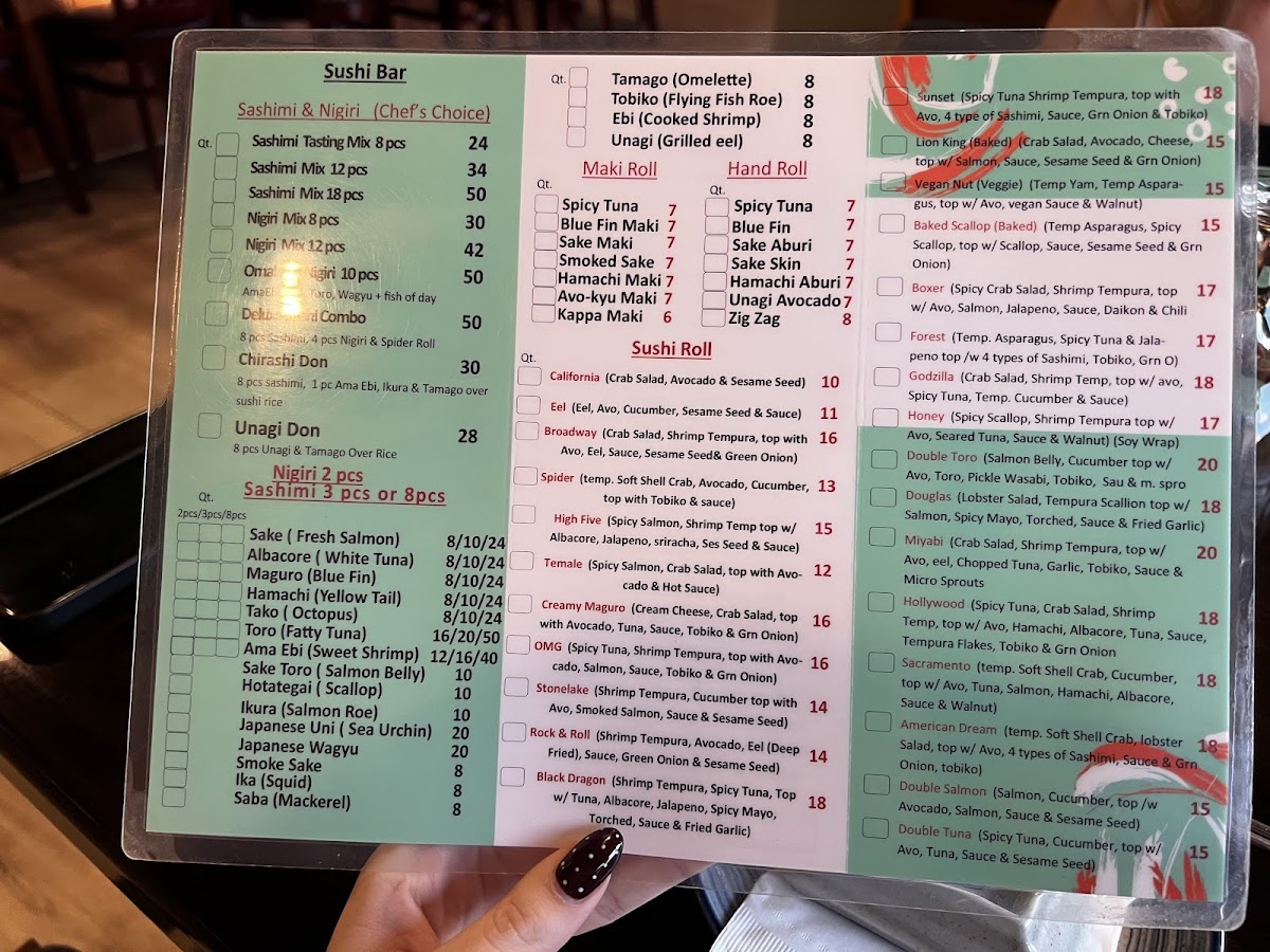 Menu - Bf Miyabi photo 1