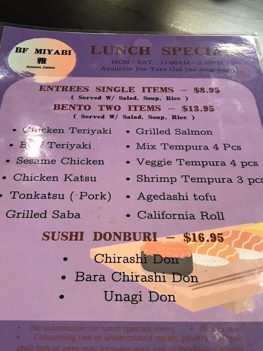 Menu - Bf Miyabi photo 10